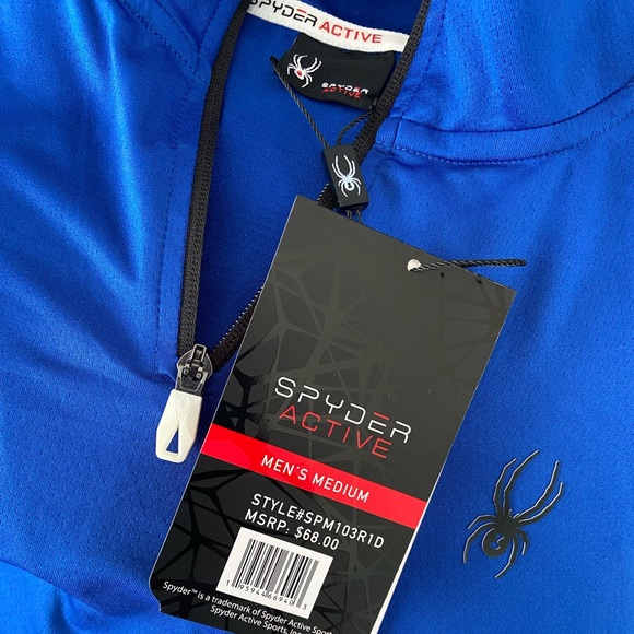 NWT | Spyder Active Performance 1/4 Zip Baselayer ~ SPM103R1D - Picture 6 of 10